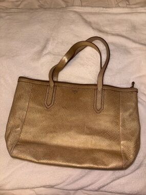 CLOSE OUT SALE Fossil Metallic Sydney Tote Bag Y2K Purse
